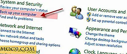 Säkerhetskopiera och återställ hårddisken i Windows 7 / Vista