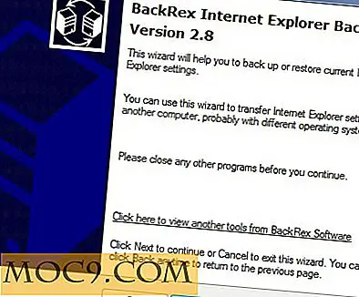 Så här säkerhetskopierar du Internet Explorer-inställningar med BackRex