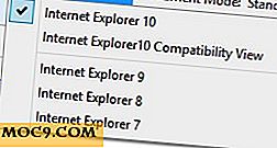 Sådan får du vist et websted i IE 7, 8 og 9-tilstand I Internet Explorer 10