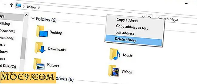 Sådan slettes Windows Explorer Address Bar History i Windows