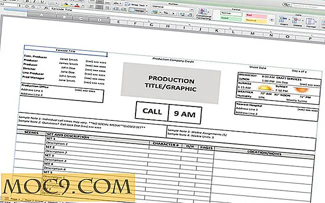 5 nuttige Microsoft Excel-sjablonen voor Indie Film / tv-productie