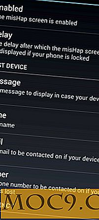 MisHaps עבור אנדרואיד מציג מידע יצירת קשר שלך ללא נעילת הטלפון שלך